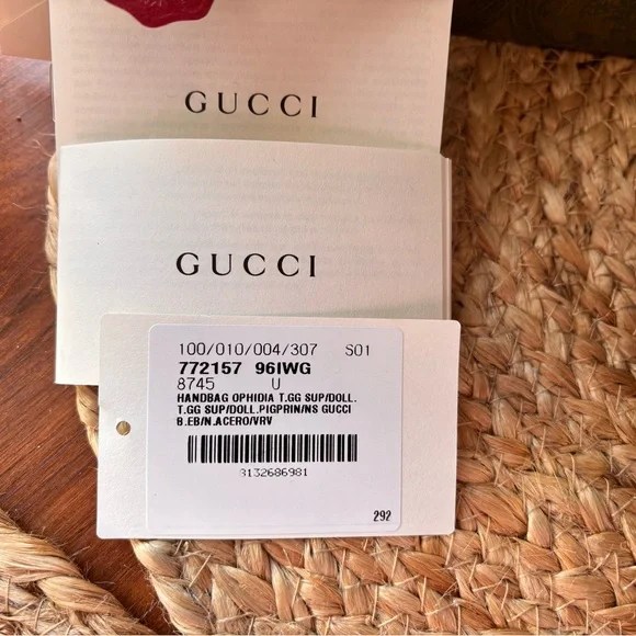 Gucci Ophidia Bag with Brown and Green Accents NWT - Picture 12 of 12